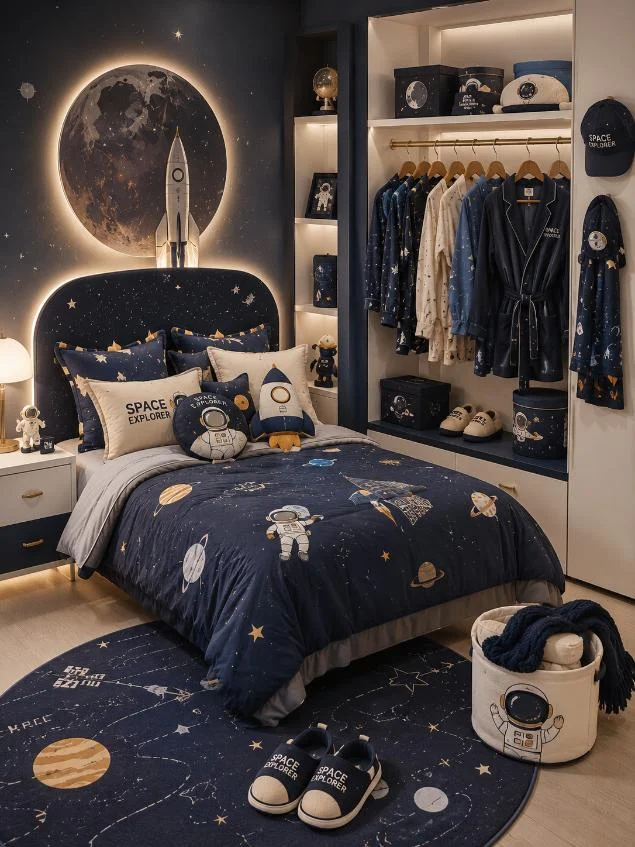 Space Explorer Kids Room