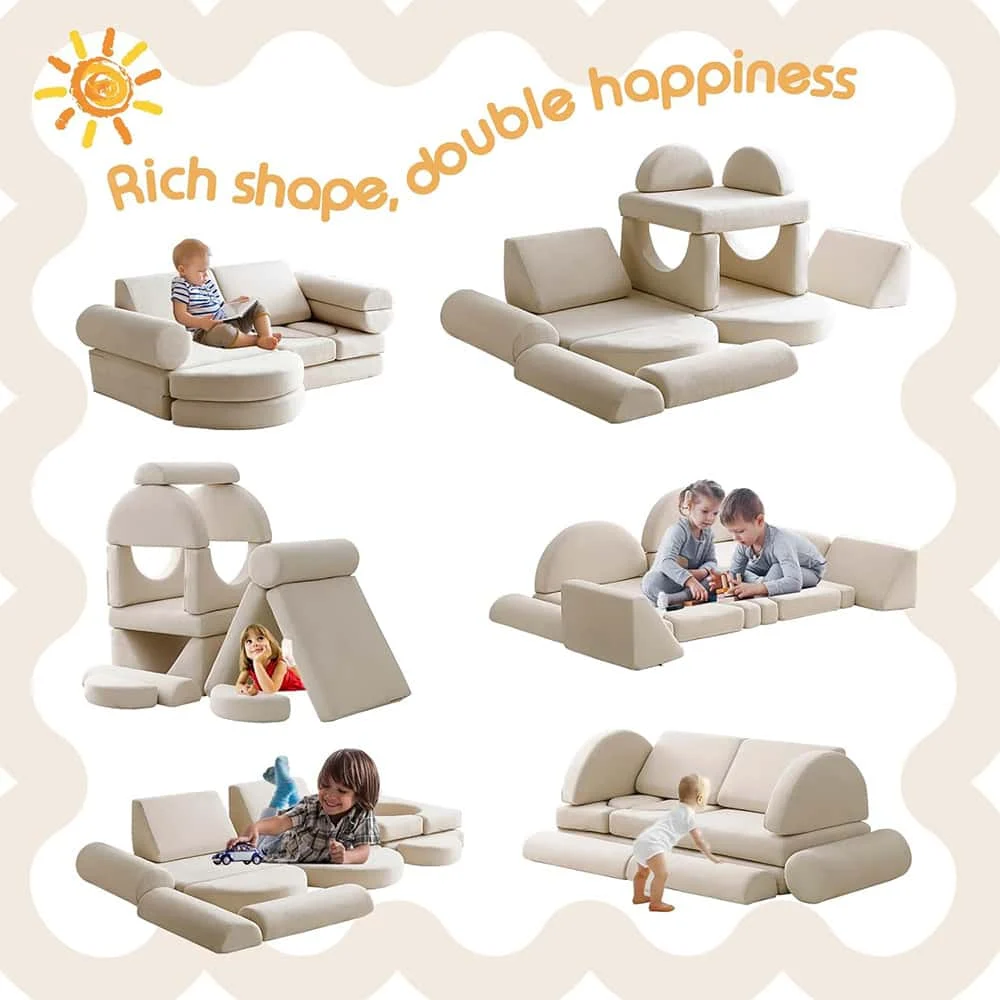 Taoform 14 Piece Modular Kids Foam Play Sofa (3)