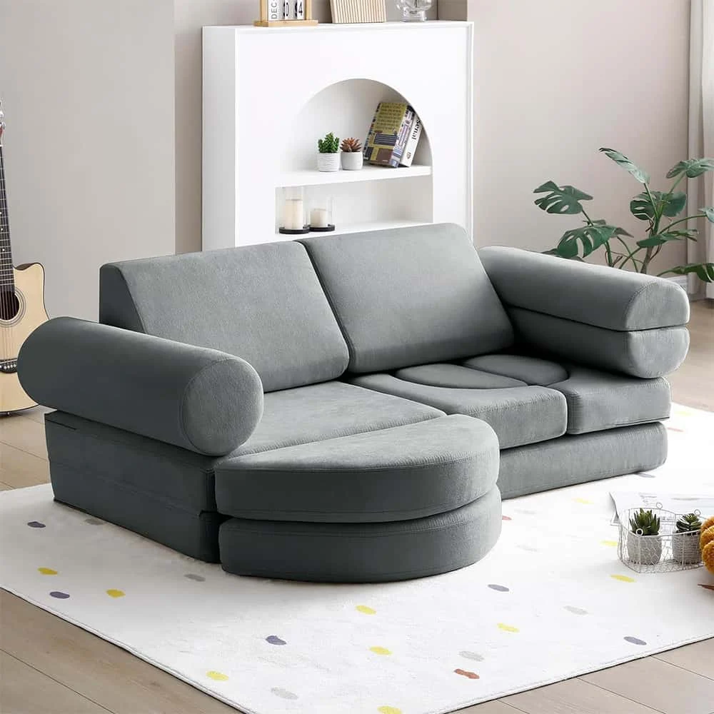 Taoform 14 Piece Modular Kids Foam Play Sofa (8)