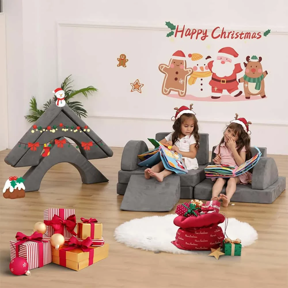 Taoform 12 Piece Color Block Kids Modular Play Sofa (2)