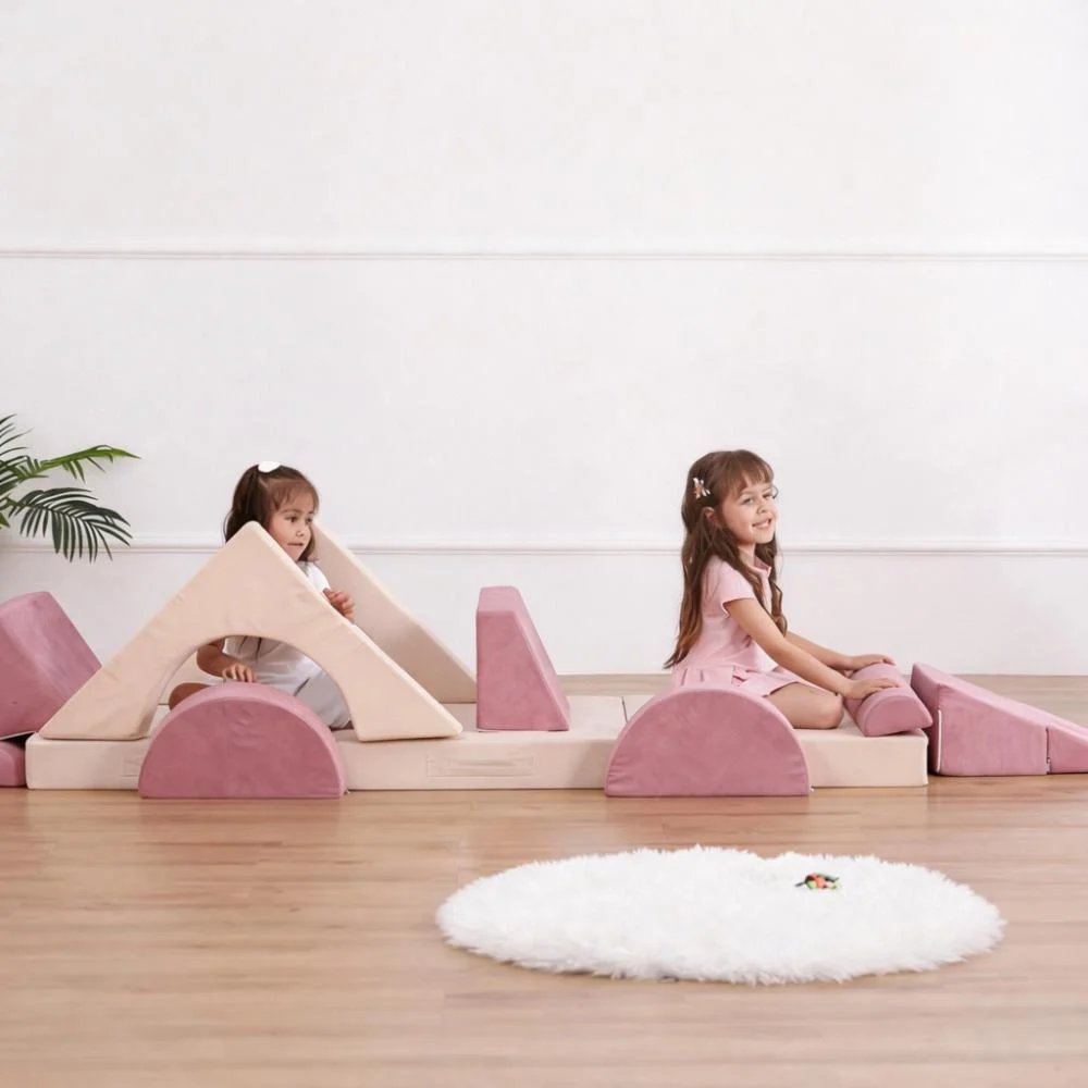 Taoform 12 Piece Color Block Kids Modular Play Sofa (4)