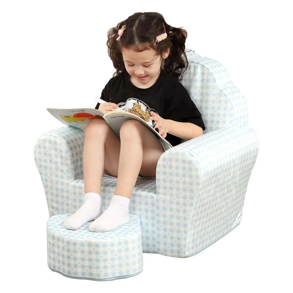 Taoform Shell Back Kids Foam Armchair With Ottoman (4)