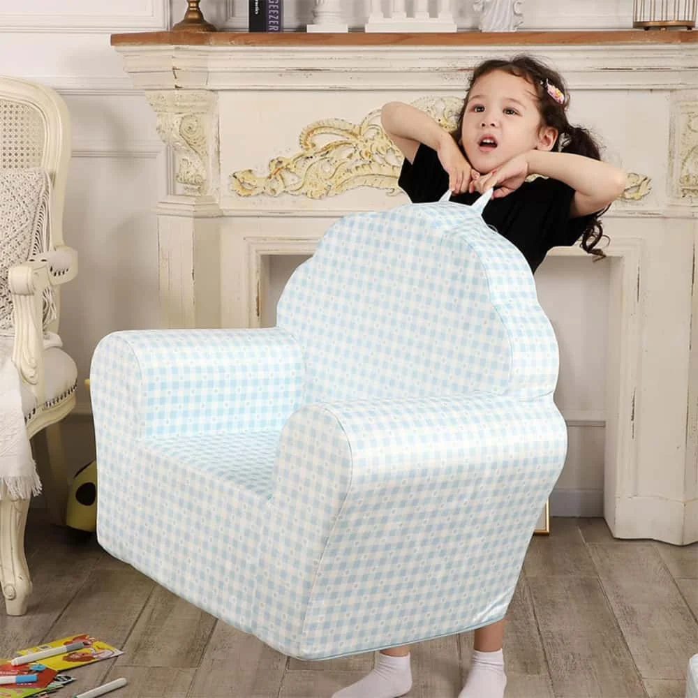 Taoform Shell Back Kids Foam Armchair With Ottoman (5)