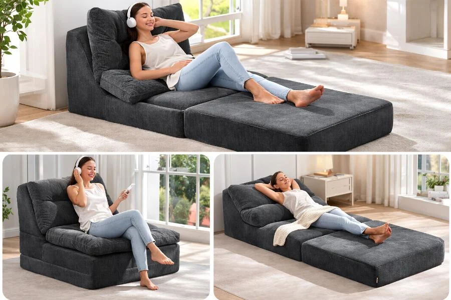 Multi Functional Foldable Floor Sofa