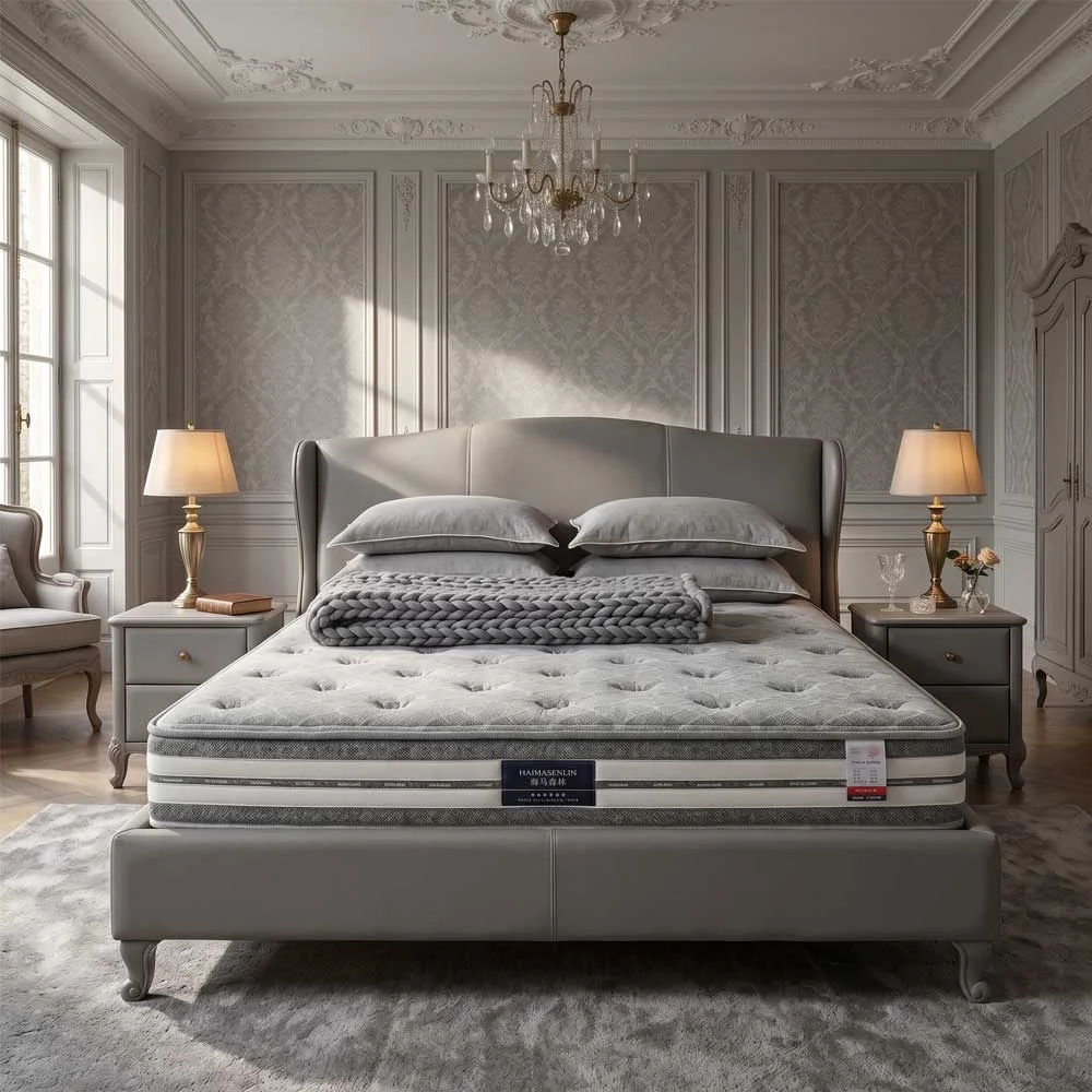 Grey Secret Bonnell Spring Mattress with Foam Comfort Layer