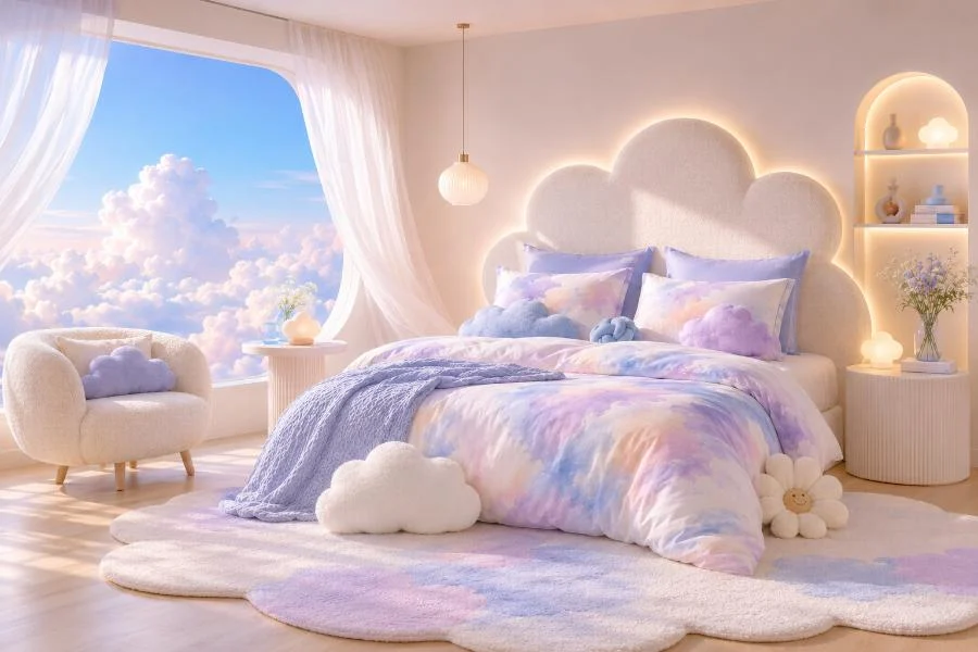 Bedding Sets 3 Cloud Comfort Blue Purple Bedroom Collection