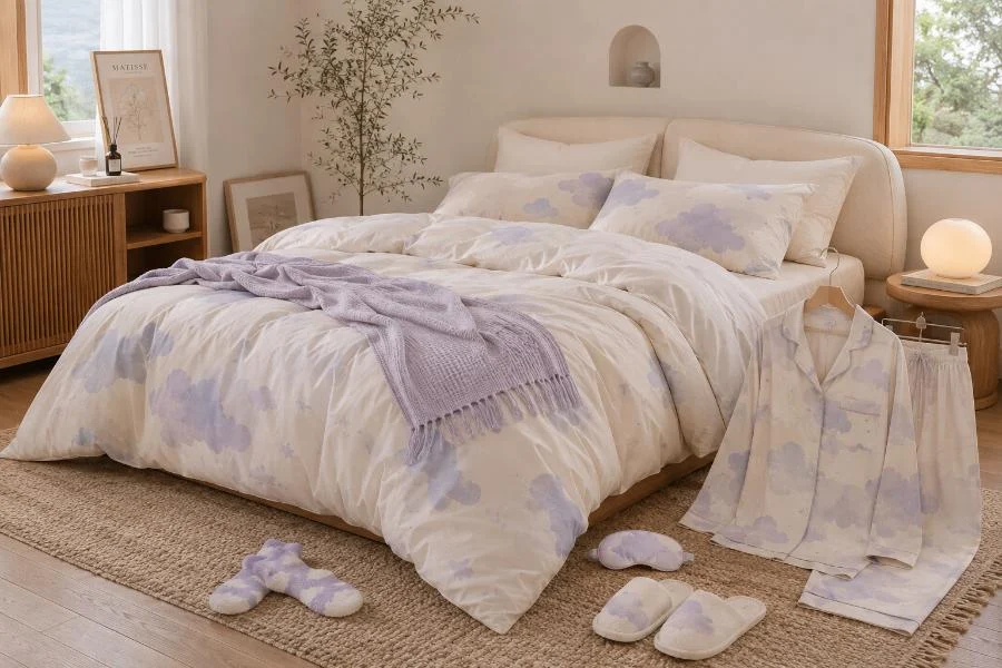 Cloud Comfort Light Purple Bedroom Collection