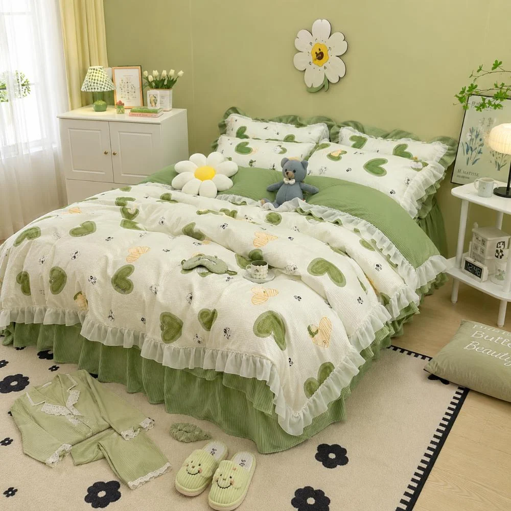 Organic Nature Green Bedroom Sets Taoform