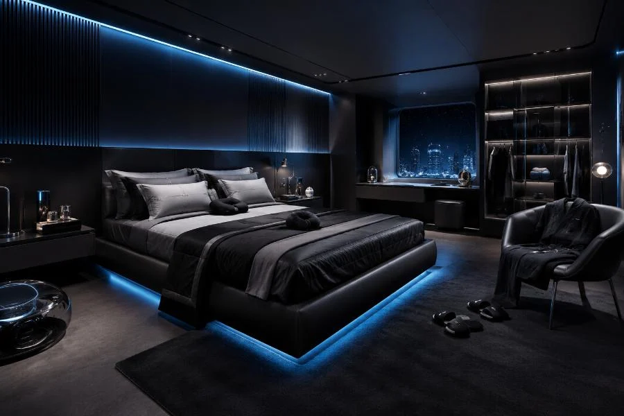 Zero Gravity Cyber Black Bedroom Collection