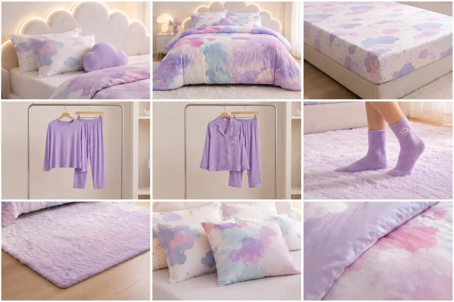 Cloud Kiss Purple Color Bedroom
