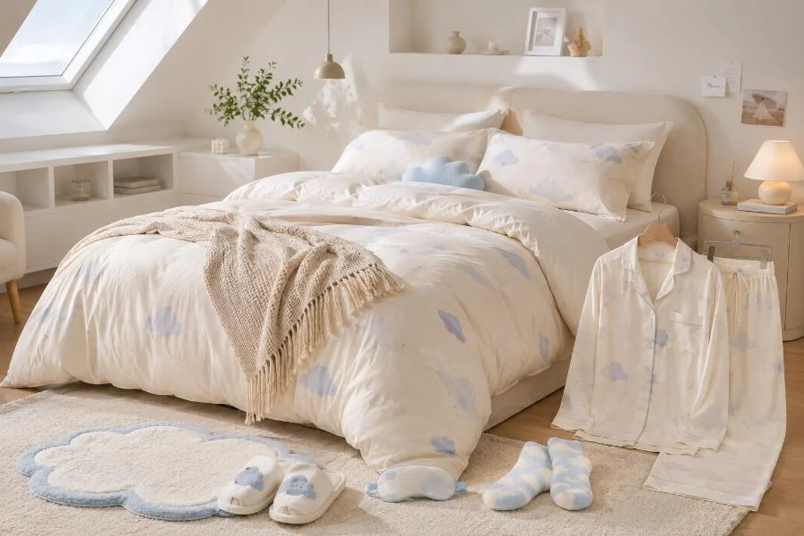 Light Blue Cloud Bedroom